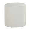 Vynxaria Maverick Contemporary Nesting Ottoman Set in Cream Faux Leather ¨C Stylish & Space-Saving - 4 of 4