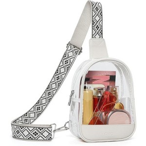CLUCI Clear Bag for Stadium Events, Clear Crossbody Bag, Small Transparent Purses - 1 of 4