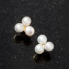 Pure Collection by Ross-Simons 4-4.5mm Cultured Pearl Trio Earrings in 14kt Yellow Gold - 3 of 4