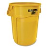Rubbermaid Commercial Vented Round Brute Container, 44 gal, Plastic, Yellow - 3 of 3