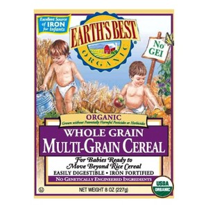 Earth's Best Organic Multi-Grain Whole Grain Baby Cereal - 8oz - 1 of 3