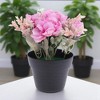 Unique Bargains Artificial Plants Mini Flower Plastic 4.33"x4.33"x7.87" 1 Pcs - 2 of 4