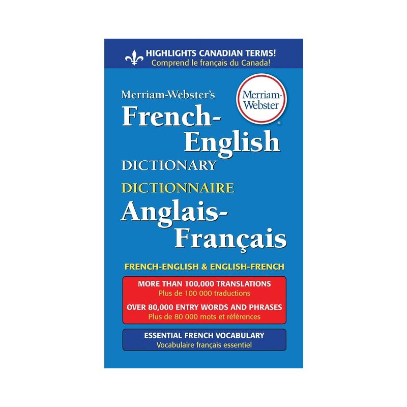 Merriam-Webster's French-English Dictionary - (Paperback), 1 of 2