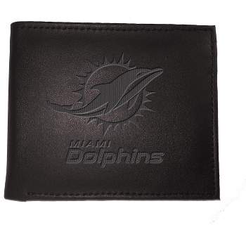 Evergreen Miami Dolphins Bi Fold Leather Wallet