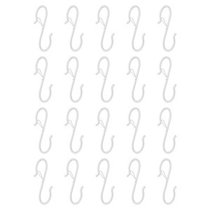 Unique Bargains Metal Safety Buckle S-shaped Kitchen Utensil Hooks and Hangers 20 Pcs - 1 of 4