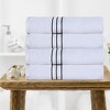 Premium Cotton Solid Plush Heavyweight Hotel Luxury Towel Set by Blue Nile Mills - 2 of 4