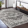 Washable Vintage Rug Non Slip Low Pile Rug Soft Medallion Throw Floor Cover Foldable Indoor Carpet for Living Room Bedroom Playroom Nursery - 4 of 4