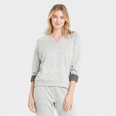 grey sweatshirt with stars