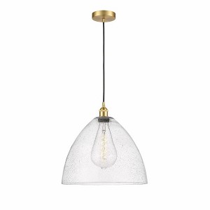 Edison Dome - 1 Light Cord Hung Pendant In Industrial Style-17.75 Inches Tall and 16 Inches Wide - 1 of 1
