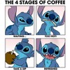 Girl's Lilo & Stitch The 4 Stages of Coffee T-Shirt - 2 of 4