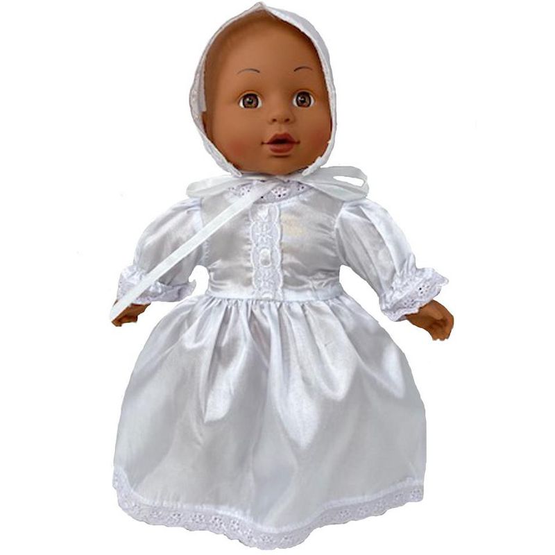 Doll Clothes Superstore Communion Christening Dress Fits Some Baby Alive And Little Baby Dolls, 2 of 5