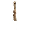6 x 9ft Patio Umbrella Outdoor Waterproof Umbrella with Crank and Push Button Tilt without flap for Garden Backyard Pool Market - 3 of 4