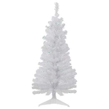 Northlight 4' Pre-lit Rockport White Pine Artificial Christmas Tree, Green Lights
