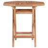 Outdoor Table Fine sanded teak Solid Teak wood Small Foldable - 3 of 4