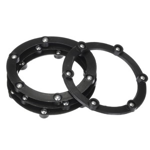 Unique Bargains Kitchen Acrylic Ball Bearings Annular Rotating Swivels Lazy Susan Turntable 4 Pcs - 1 of 3