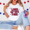 Simply Sage Market Land Of The Free Retro Garment Dyed Tee - M - White - 2 of 4