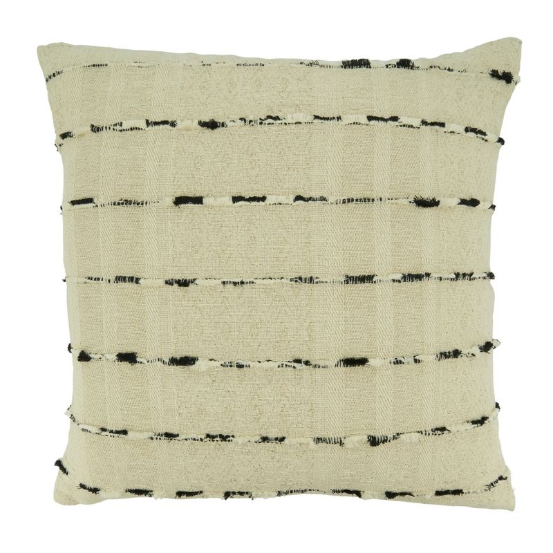 Saro Lifestyle Down-Filled Stripe Design Throw Pillow, 1 of 4