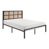 Queen Size Metal Platform Bed with Headboard for Bedroom - 3 of 4