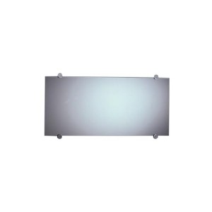 ALFI New Generation Frameless Rectangular Mirror with Round Polished Stainless Steel Wall Mount Supports - 1 of 1