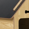 Wooden Movable Dog House ¨C Weatherproof, Portable Pet Shelter with Wheels for Small Dogs, Indoor/Outdoor Use - 3 of 4