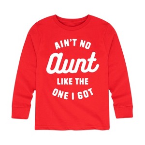 Boys' - Instant Message - Ain't No Aunt Like The One I Got Long Sleeve Graphic T-Shirt - 1 of 4