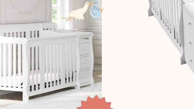 Storkcraft Portofino 5-in-1 Convertible Crib and Changer, 2 of 11, play video