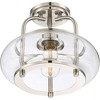 Quoizel Lighting Trilogy 1 - Light Semi-Flush Mount in  Brushed Nickel - 2 of 3