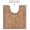 Home Weavers Luxury Collection 100% Cotton Tufted Bathroom Rug, Non-Slip Latex Bath Rug - 3 of 4