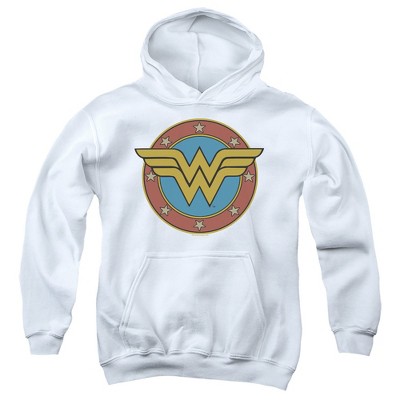 Boys’ DC WW Vintage Emblem Hooded Sweatshirt