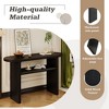 PAGED Rustic Console Table with Rounded Edges and Sturdy Shelf Design,48 inch Entryway Table for Living Room,Hallway - 4 of 4