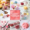 JDICTION 8Pcs Flower Silicone Molds - Rose/Tulip/Peony/Heart Shapes for Valentine Day, Candles, Soap, Chocolate, Butter - 2 of 4