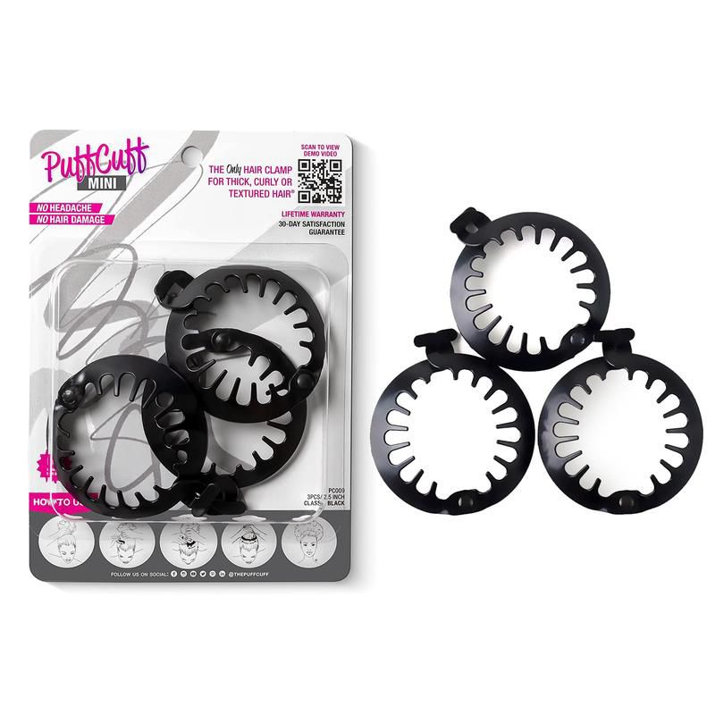 Mini 2.5 Inch Hair Clamps for Big Hair - Painless, Damage-Free Styling Tool - 3 Pieces - PuffCuff, 1 of 12