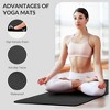 Gulches Yoga mat, 1/2 inch ultra-thick high-density practice mat with straps, suitable for all kinds of yoga practice, a variety of colors - 3 of 4