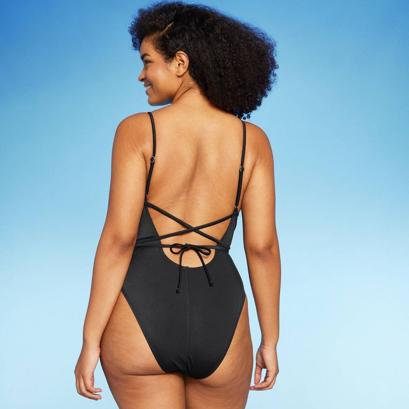 Women's Wrap Cut Out Extra Cheeky One Piece Swimsuit - Wild Fable™, 3 of 9