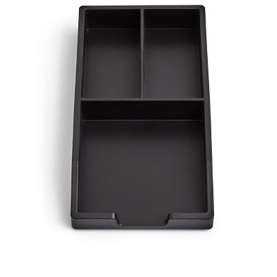 TRU RED Stackable Plastic Accessory Tray Blk TR55243