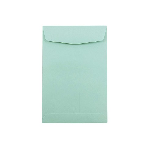 JAM Paper 6 x 9 Open End Catalog Envelopes Aqua Blue 50/Pack (31287520FI) - image 1 of 1