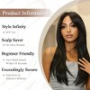 Jessie's Wig 26 Inch Silky Straight Layered Wig Synthetic Hair Natural Black Color 1 Pc/Pack - 2 of 4
