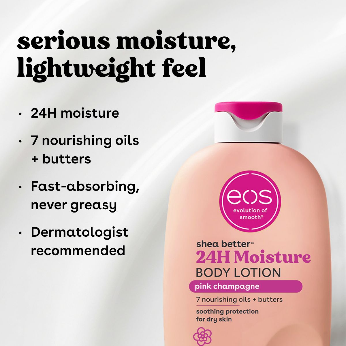eos Shea Better 24H Moisture Body Lotion - Pink Champagne - 16oz - thumbnail 6
