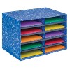 Bankers Box Classroom Collection 10-Compartment Mail Sorters 19.5" x 12.375" Blue (3384201) - 2 of 4