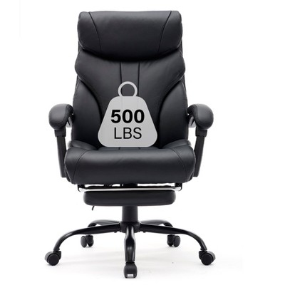 Ergonomic Office Chair, Wide PU Leather Gaming Chair with 90°-135° Reclining Backrest