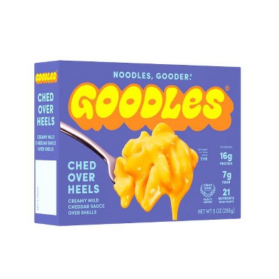 Goodles Deluxe Ched Over Heels Liquid Mac & Cheese, Mild Cheddar, Shells, Shelf Stable, 9 oz, Pack of 2