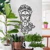 Sussexhome Frida Metal Wall Art - Minimalist Decor for Home, Living Room, Office, or Studio - 2 of 4