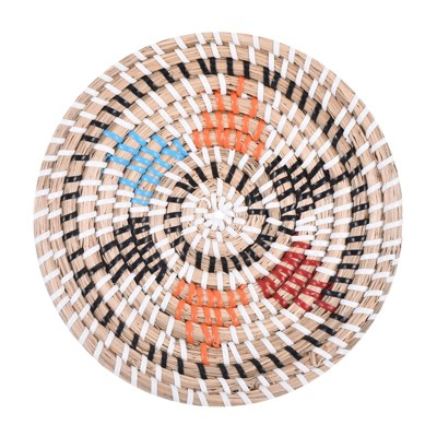 Unique Bargains Decorative Wall Art Hanging Woven Basket (7.87" - Style F) 1Pc