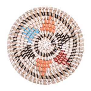 Unique Bargains Decorative Wall Art Hanging Woven Basket (7.87" - Style F) 1Pc - 1 of 4