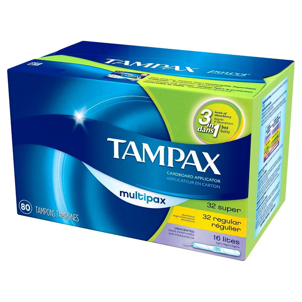 UPC 073010542310 product image for Tampax Multipax Unscented Cardboard Applicator Tampons - 80 Count | upcitemdb.com