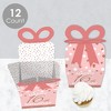 Big Dot of Happiness 16th Pink Rose Gold Birthday - Square Favor Gift Boxes - Happy Birthday Party Bow Boxes - Set of 12 - 3 of 4