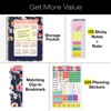 Global Printed Products Hardcover AY 2025-2026 Fashion Planner - 8.5"x11" (Small Navy Floral) - 2 of 4