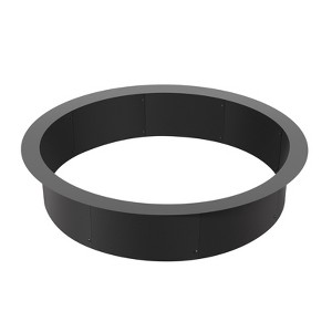 VEVOR Fire Pit Ring, 40-Inch Outer/36-Inch Inner Diameter, 10inch Height 2.5mm Thick Fire Pit Insert, for Outdoor Camping, Bonfires, Black - 1 of 4