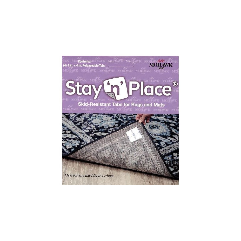 4"x4" Stay 'n' Place Adhesive Rug Tabs Ivory - Mohawk Home