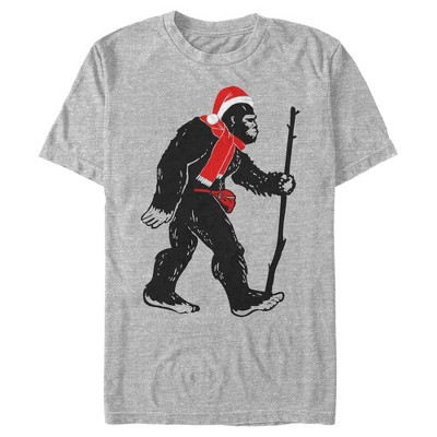 Men's Lost Gods Bigfoot Christmas T-shirt : Target